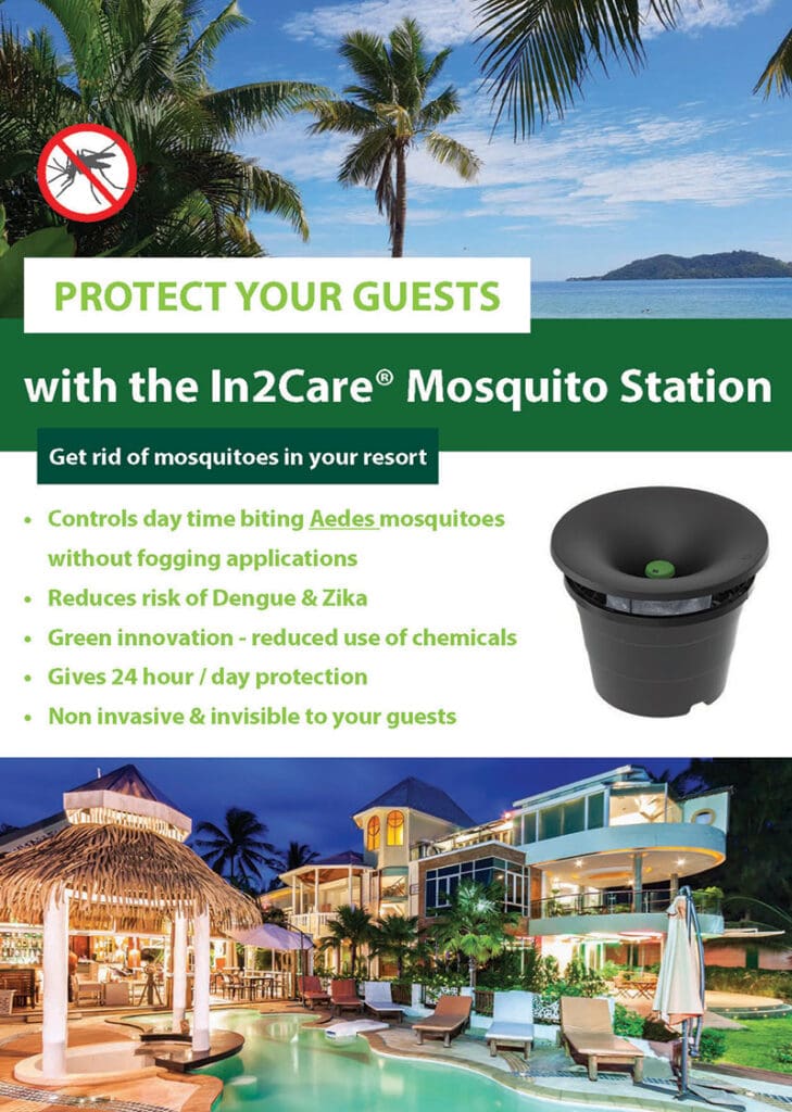 In2Care mosquito station for hospitality environments