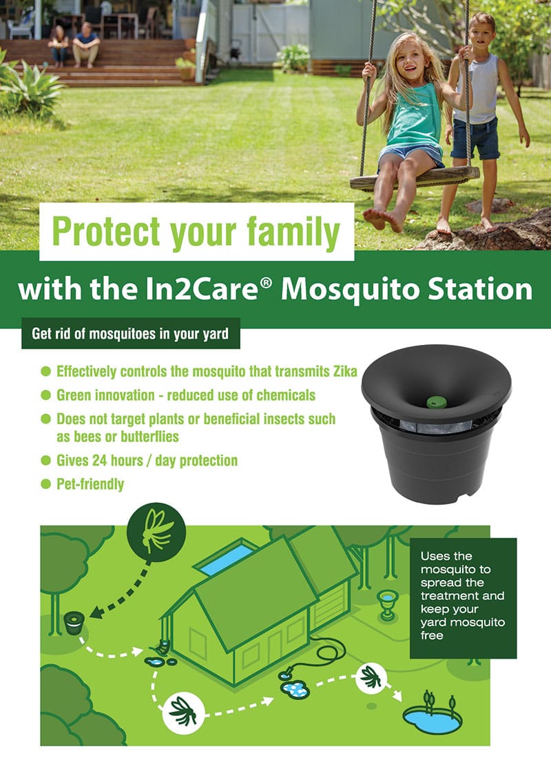 In2Care mosquito station for residential applications